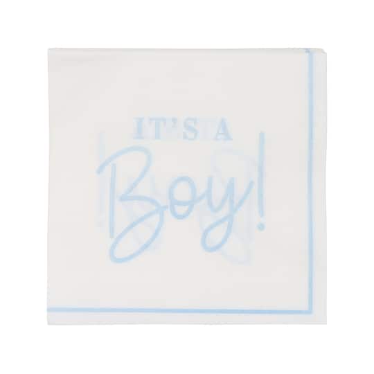 24 Packs: 20 ct. (480 total) It's a Boy Beverage Napkins by Celebrate It™